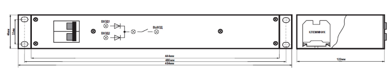Габаритный чертеж САВР-1U